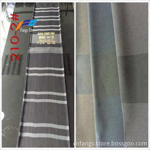 Warmly Polyester Rayon Nida Dubai Striped Knitted Fabrics